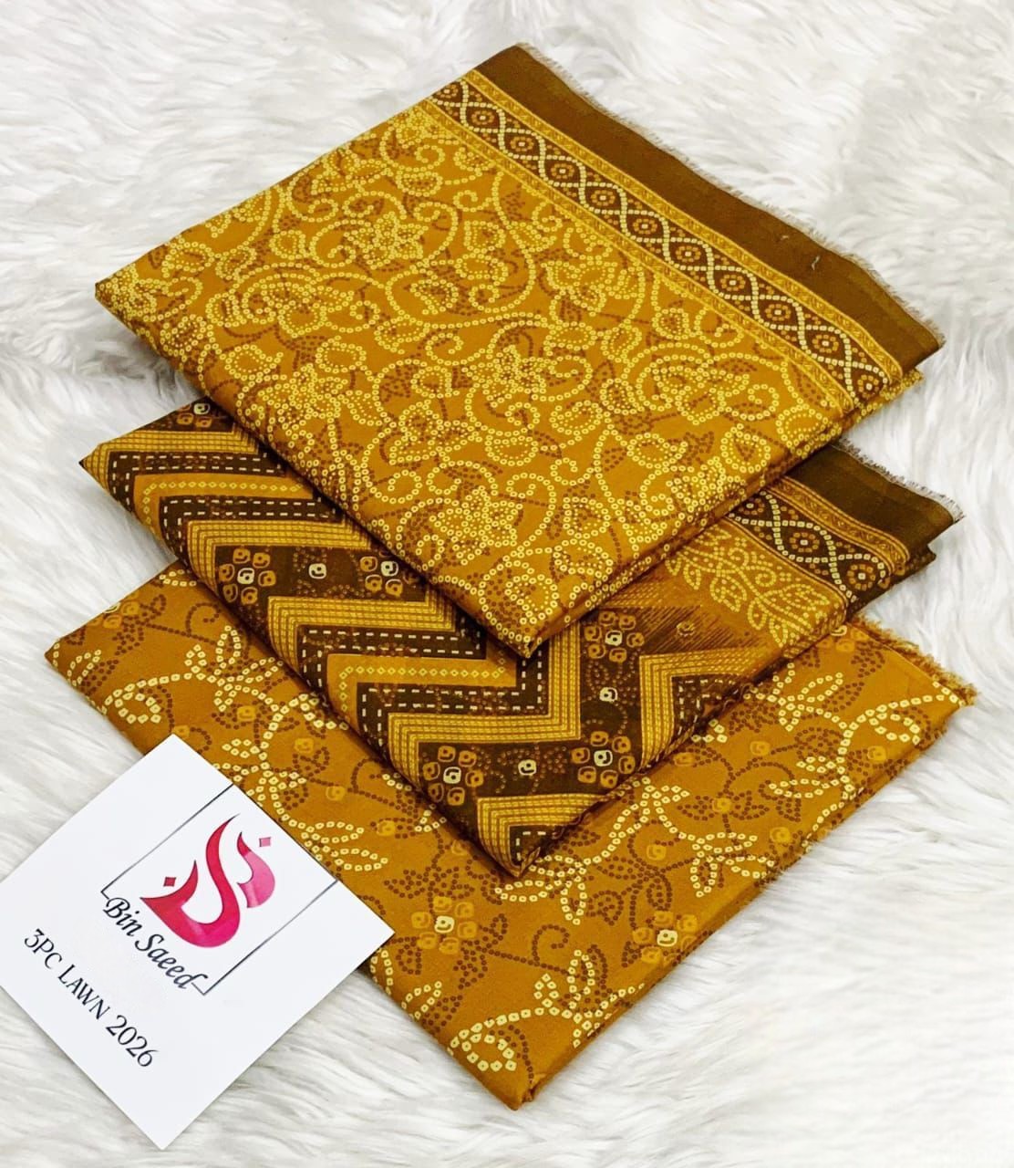 Bin Saeed |3PC Lawn Suit |BS048