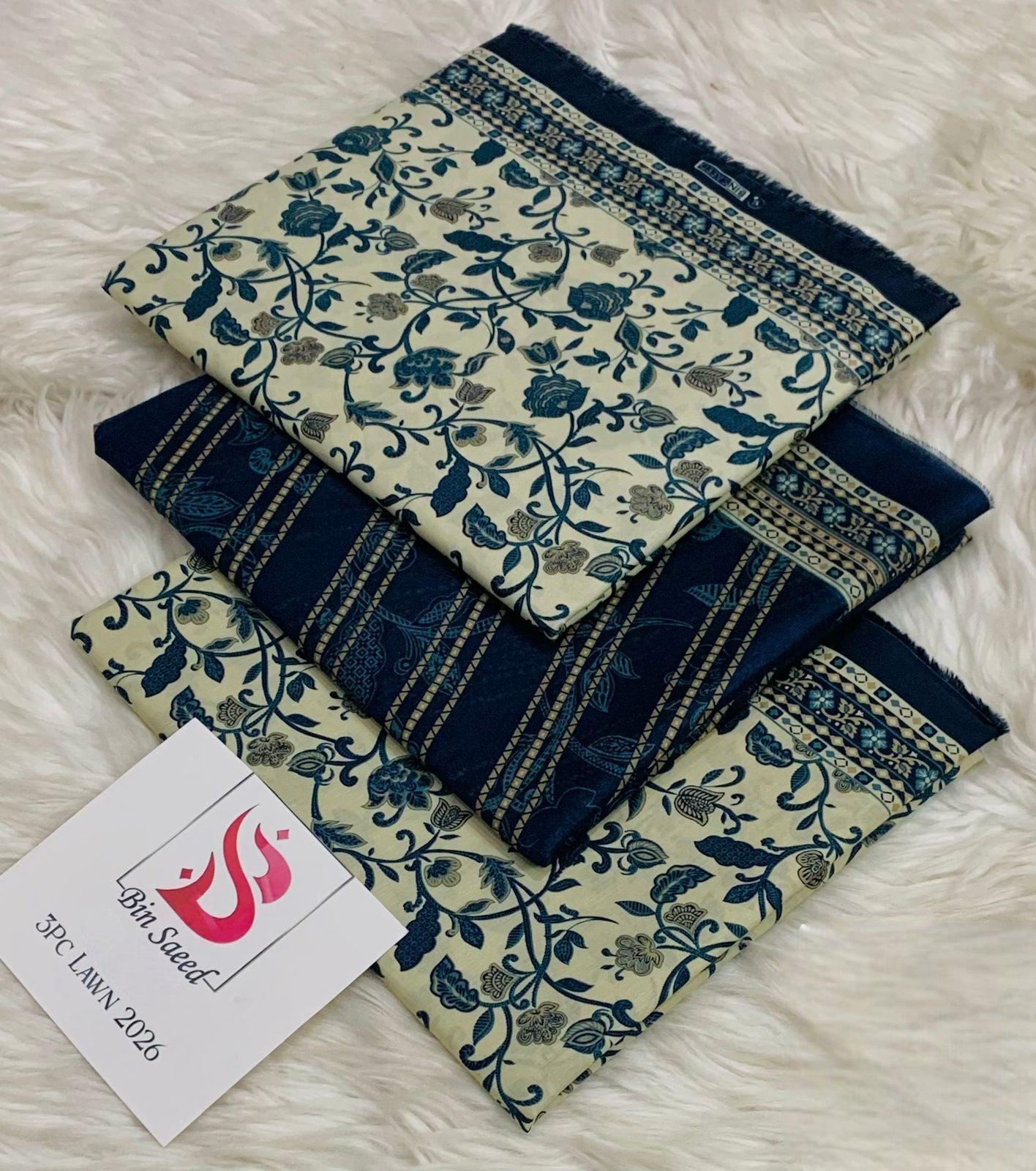 Bin Saeed |3PC Lawn Suit |BS060
