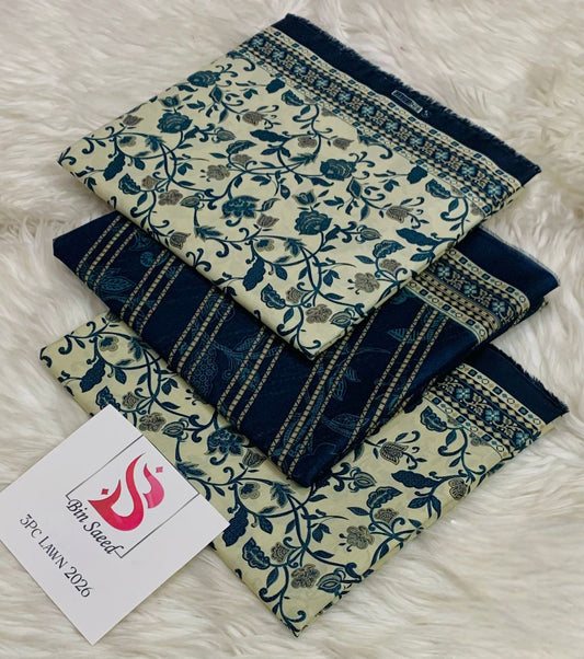 Bin Saeed |3PC Lawn Suit |BS060